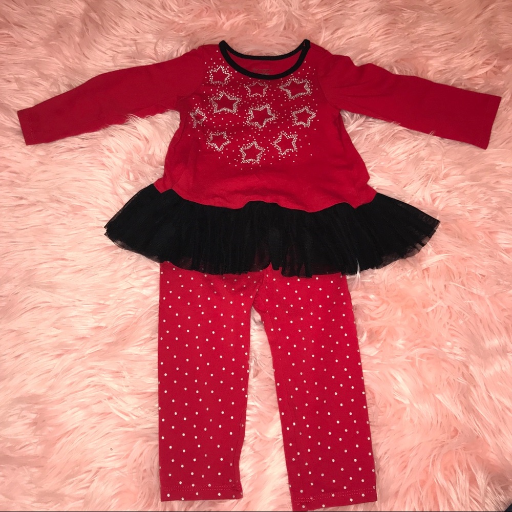 Silver Sparkle Stars Matching Outfit